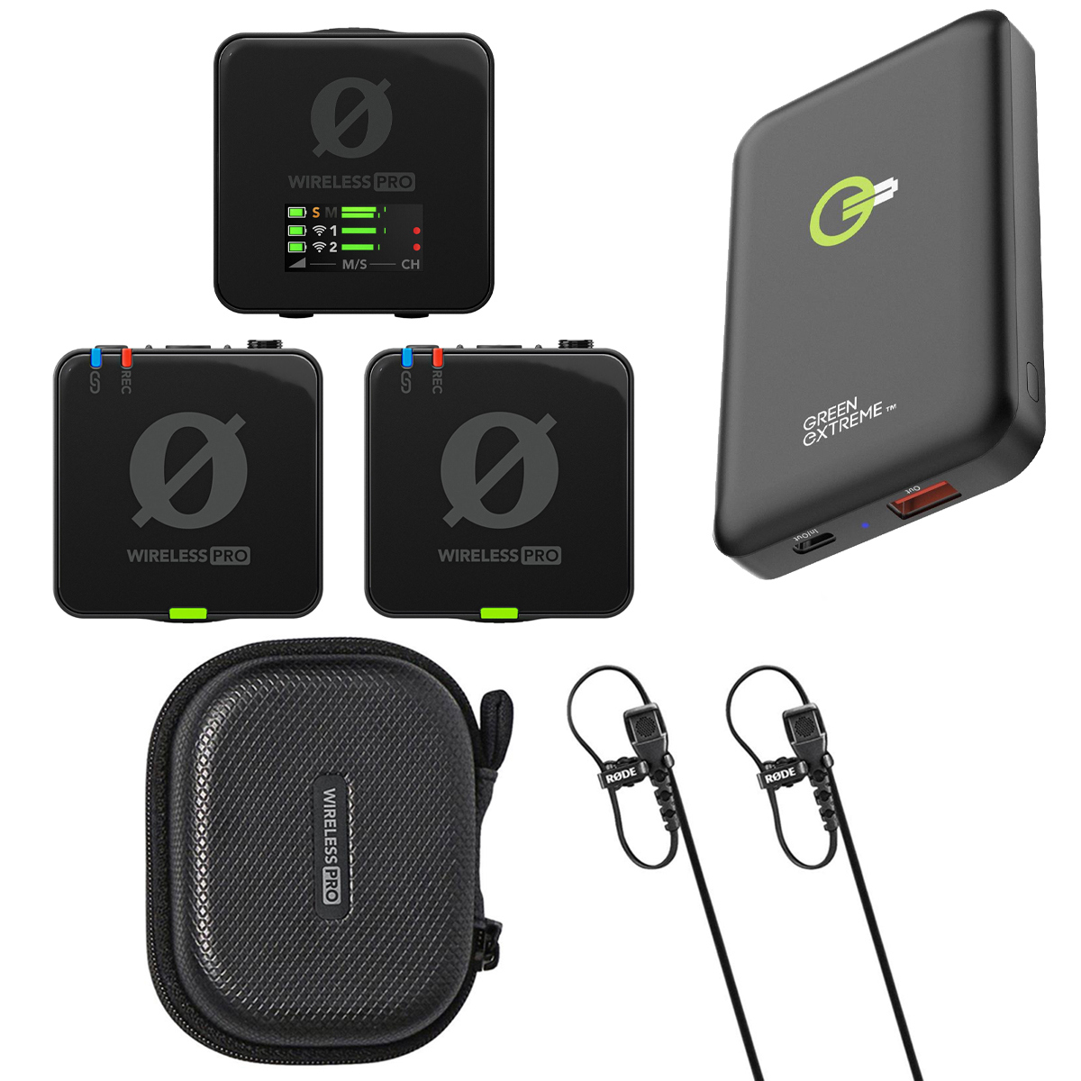 

Rode Wireless PRO 2.4GHz 2-Person Wireless Mic System with Wireless Power Bank