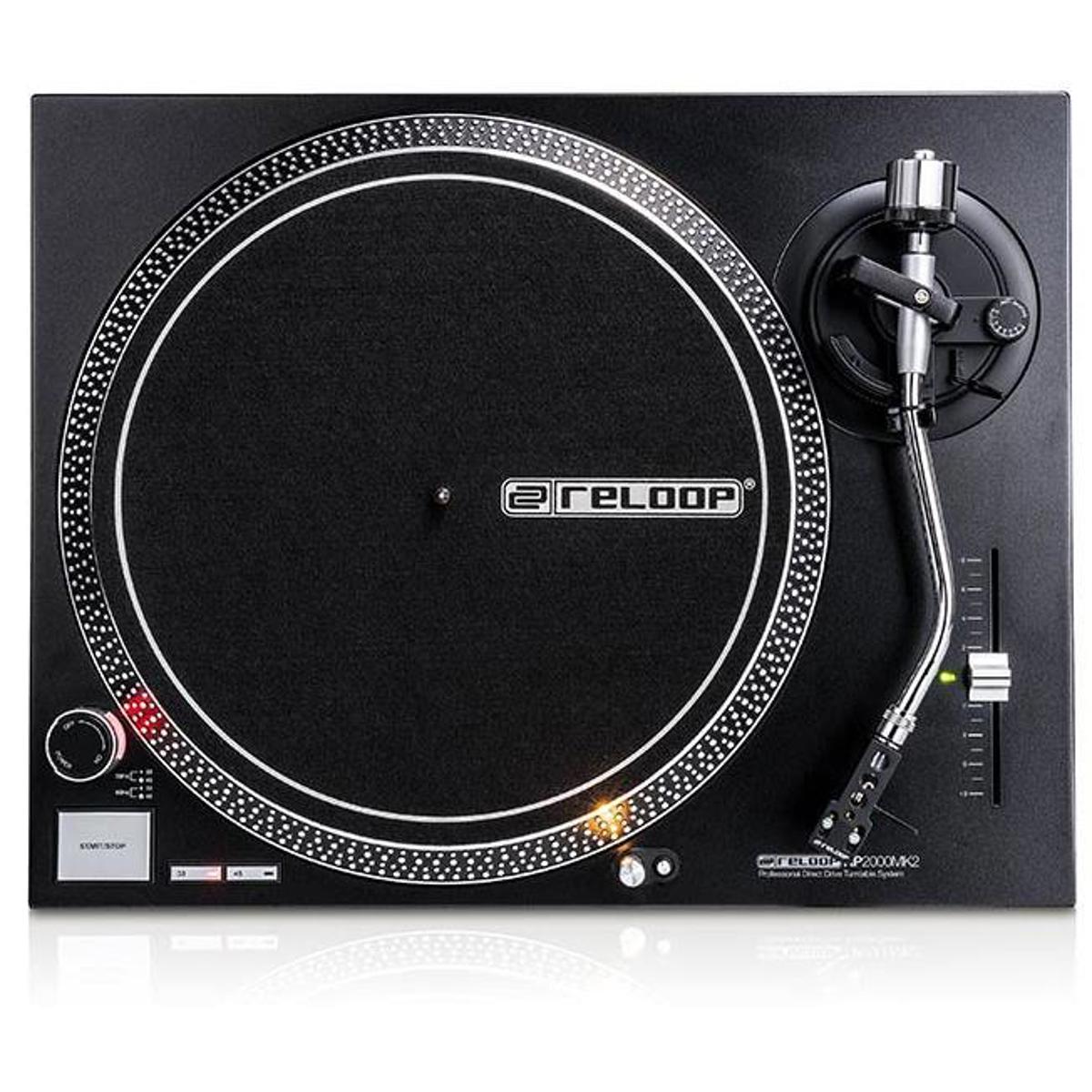 

Reloop AMS-RP-2000-MK2 Quartz-Driven Direct Drive DJ Turntable with Needle