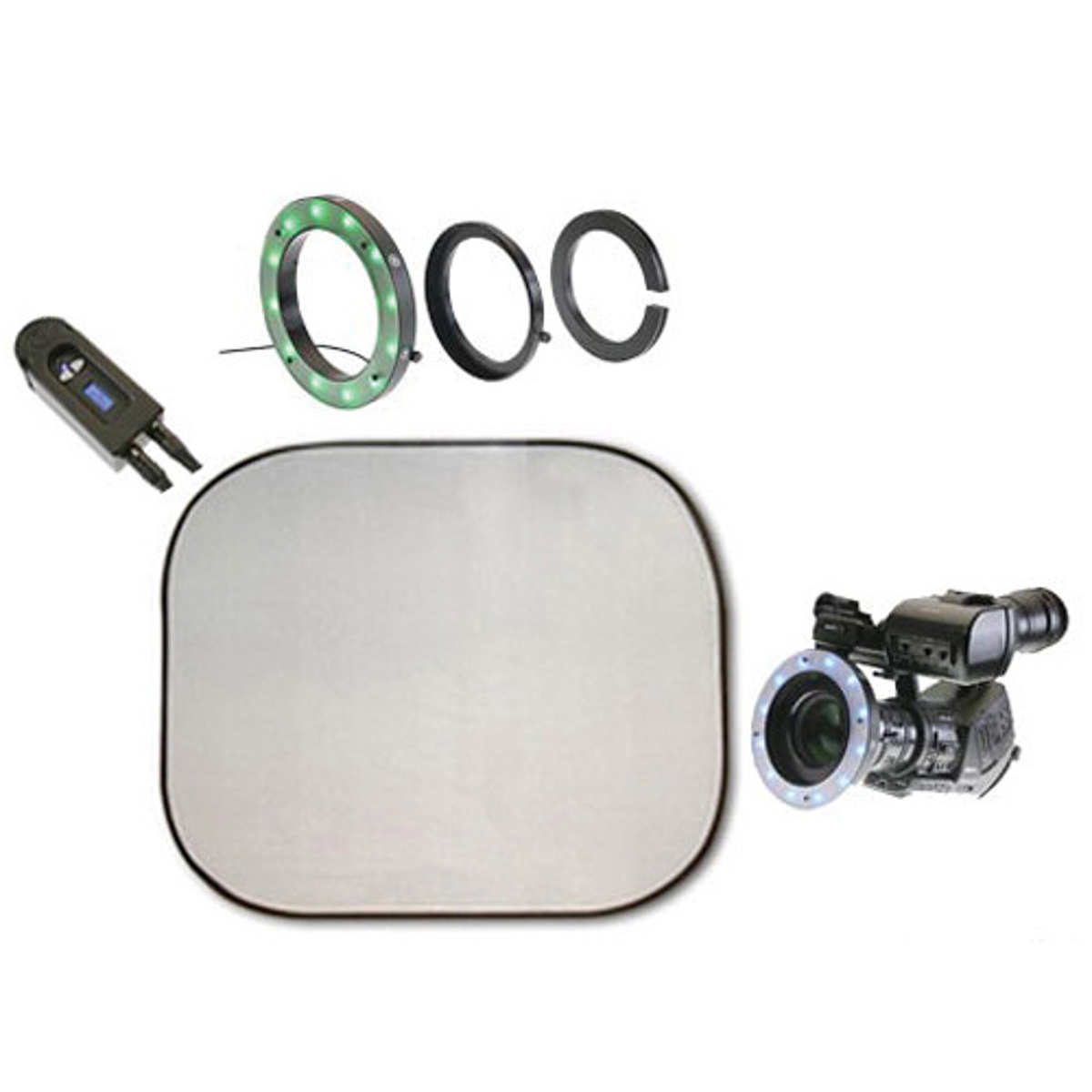 

Reflecmedia 4x4' ChromaFlex EL with Medium Dual LiteRing and Controller