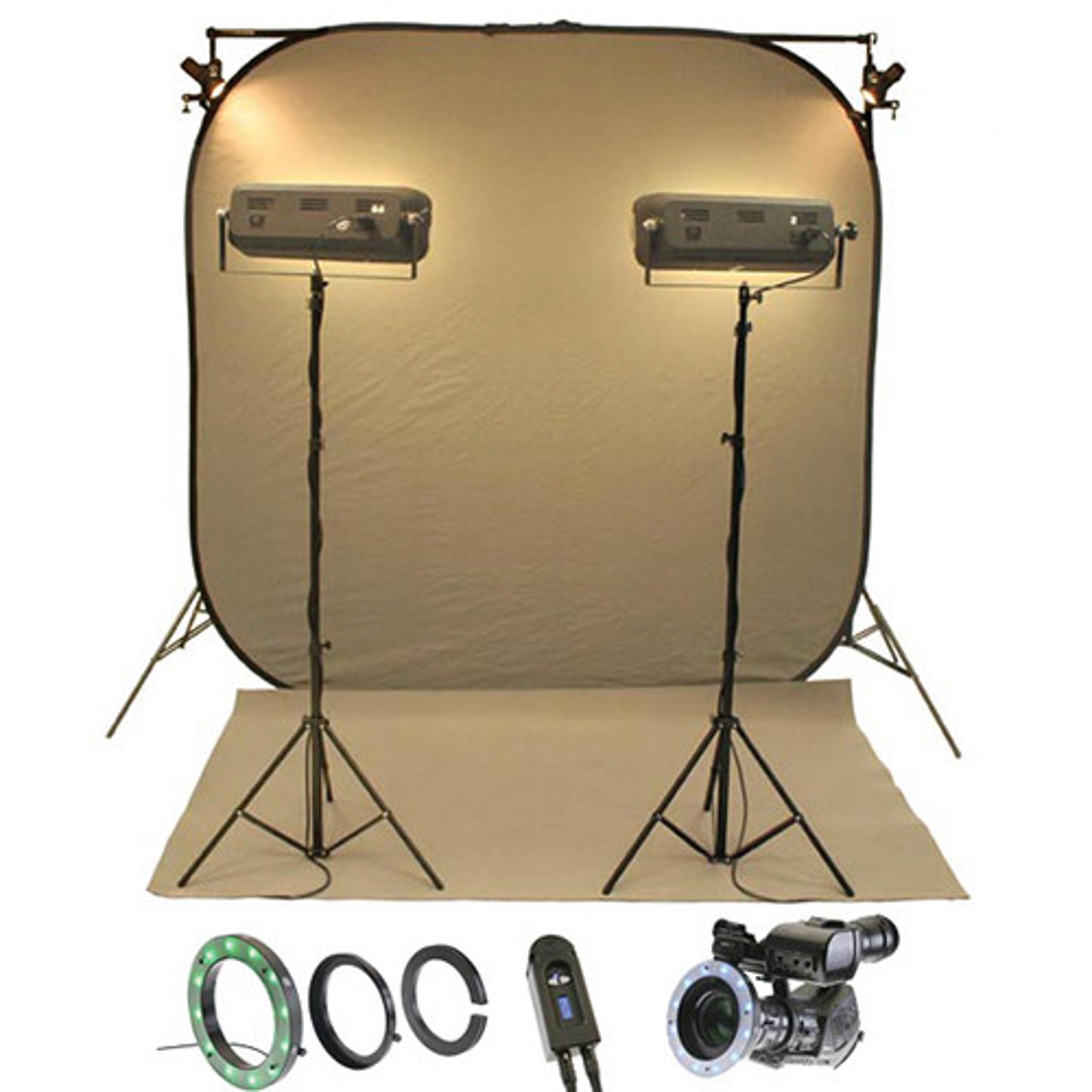 

Reflecmedia 7x7' ChromaFlex All in One Bundle with Small Dual LiteRing