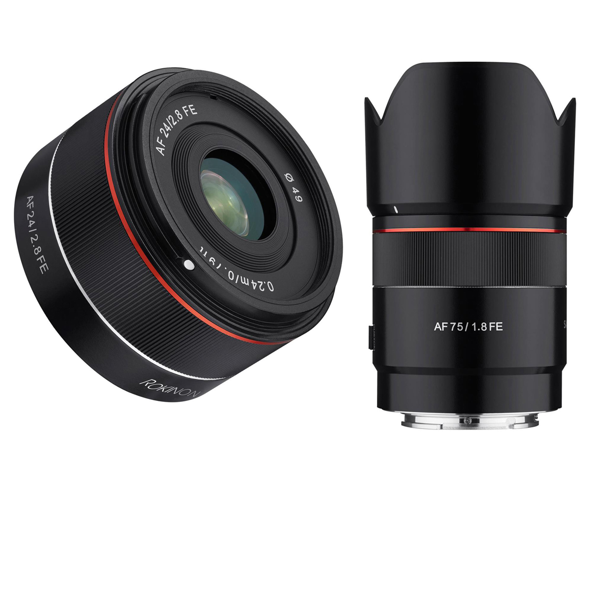 

Rokinon AF 24mm f/2.8 FE and AF 75mm f/1.8 FE 2-Lens Kit for Sony E