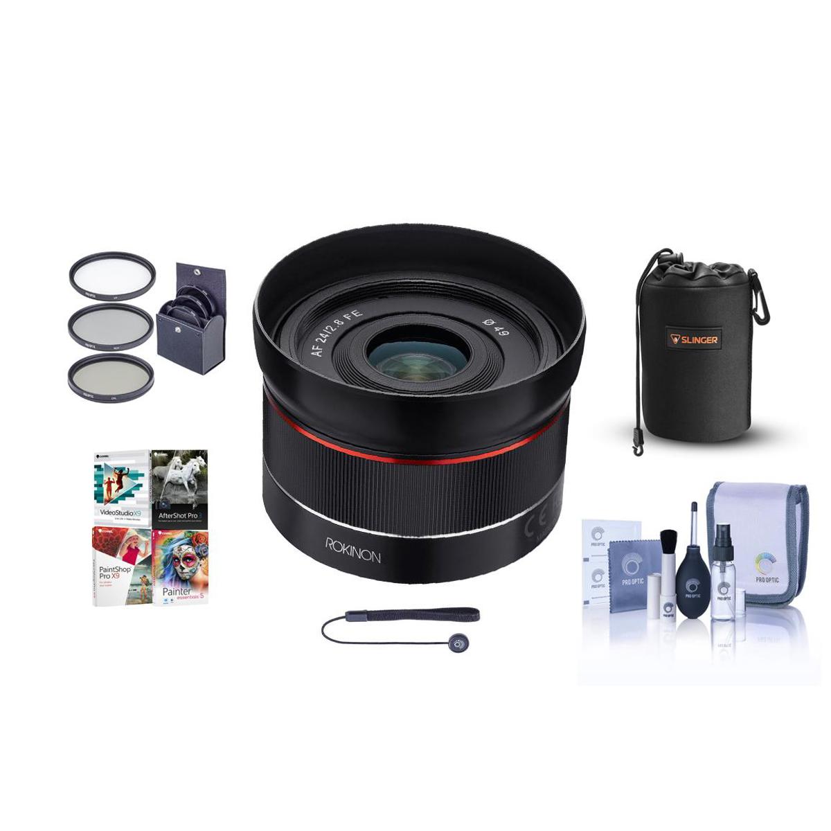 

Rokinon AF 24mm f/2.8 FE Lens for Sony E with Free Accessories Kit