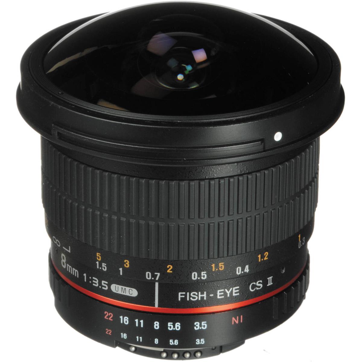 Image of Rokinon 8mm f/3.5 HD Fisheye Lens