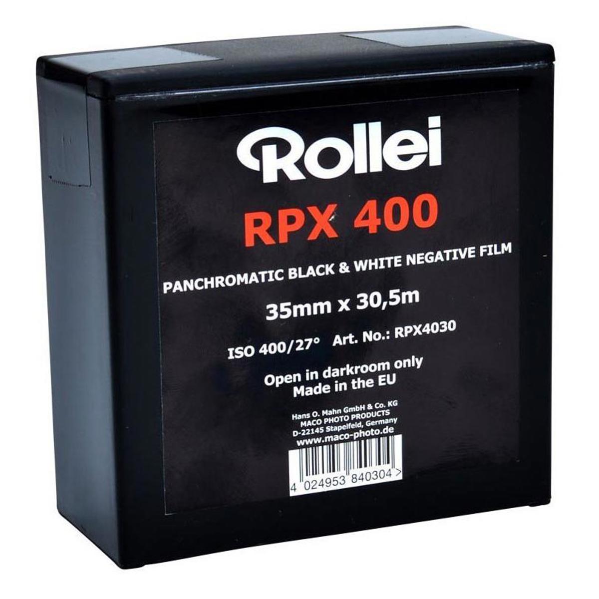 

Rollei RPX 400 Black and White Negative Film (35mm Roll Film, 100' Roll)