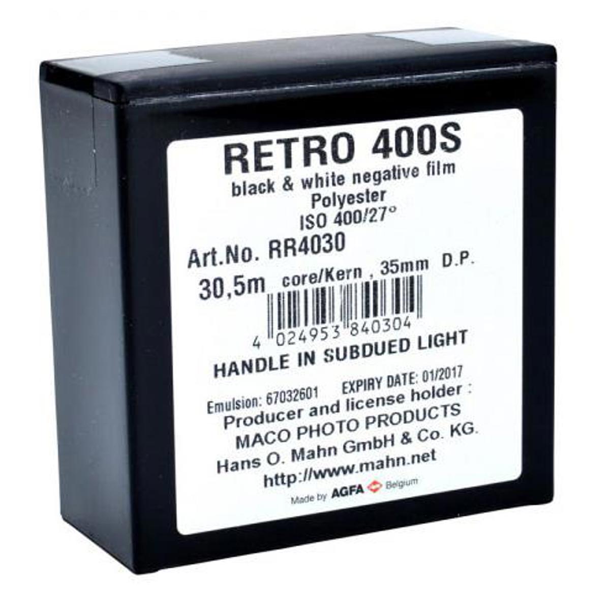 

Rollei Retro 400S Black and White Negative Film (35mm Roll Film, 100' Roll)