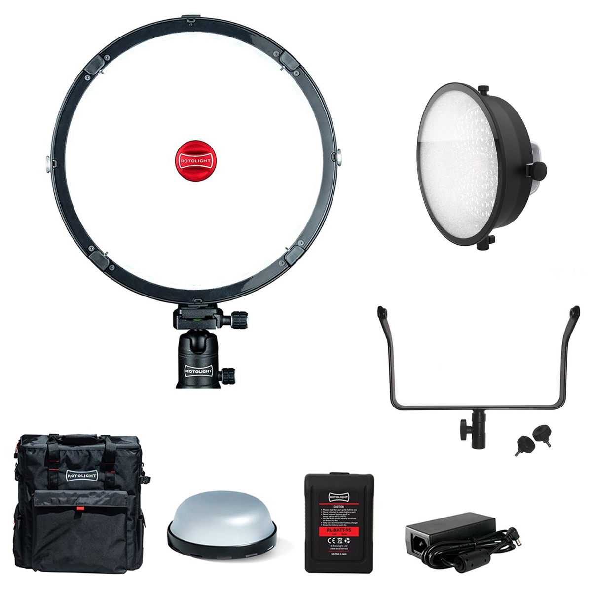 

Rotolight AEOS 2 RGBWW Studio LED Light Explorer Kit, Bundle with Yoke & Softbox