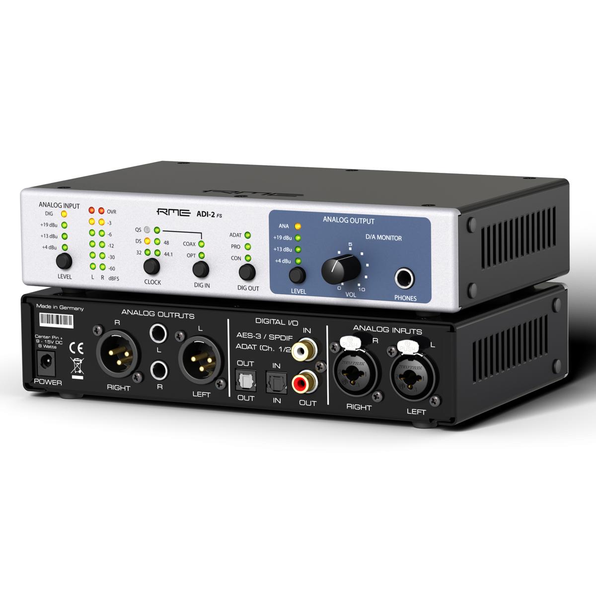 

RME ADI-2 FS 9.5" 1RU High-Precision 192kHz 2-Channel AD/DA Converter