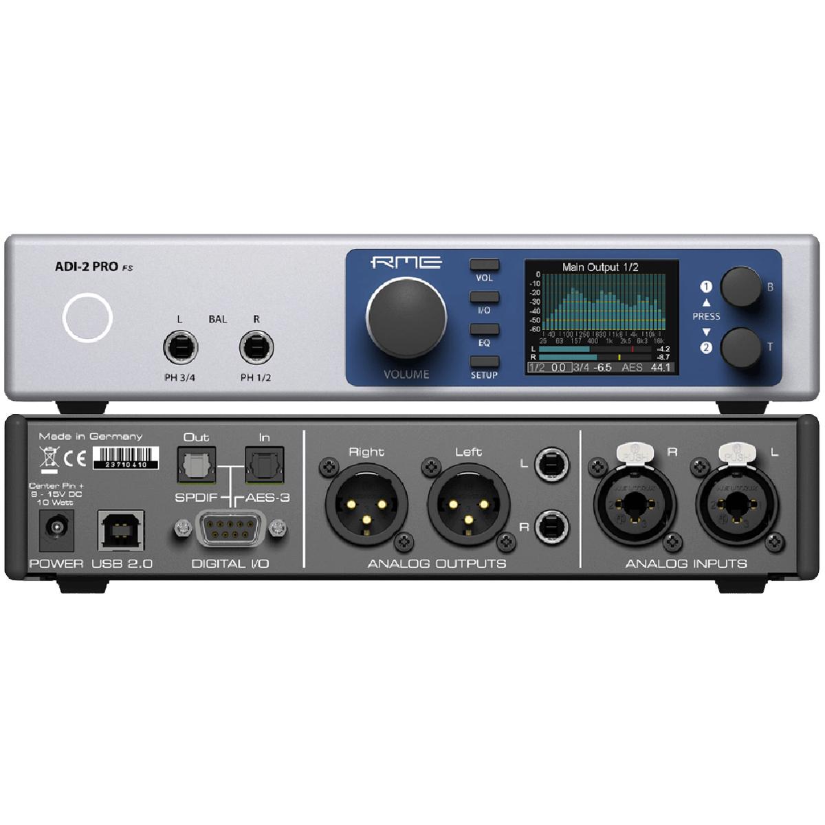 

RME ADI-2 Pro FS 24 Bit/768 kHz, 2 In/4 Out Hi-Performance AD/DA Converter