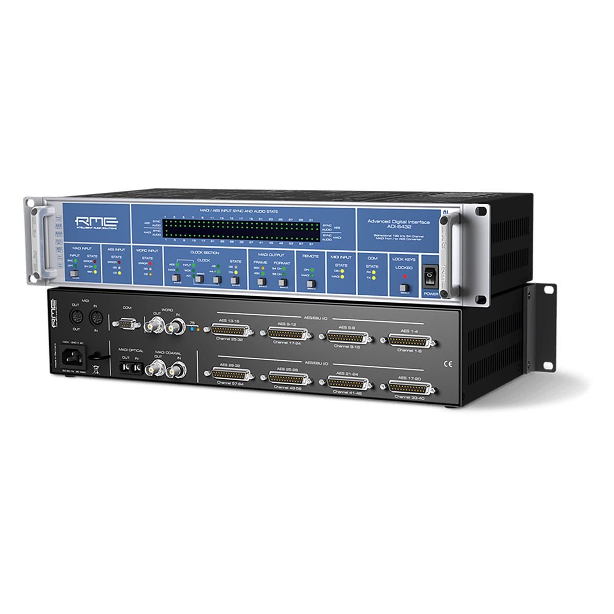 

RME ADI-6432 R Bidirectional 64 Channel 24-Bit/192kHz MADI/AES Format Converter