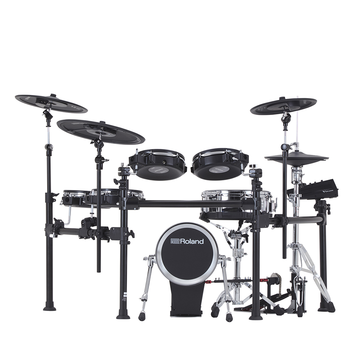 

Roland TD713 V-Drums Electronic Drum Kit with 2x Kick Drum Pad & 2x Drum Stand
