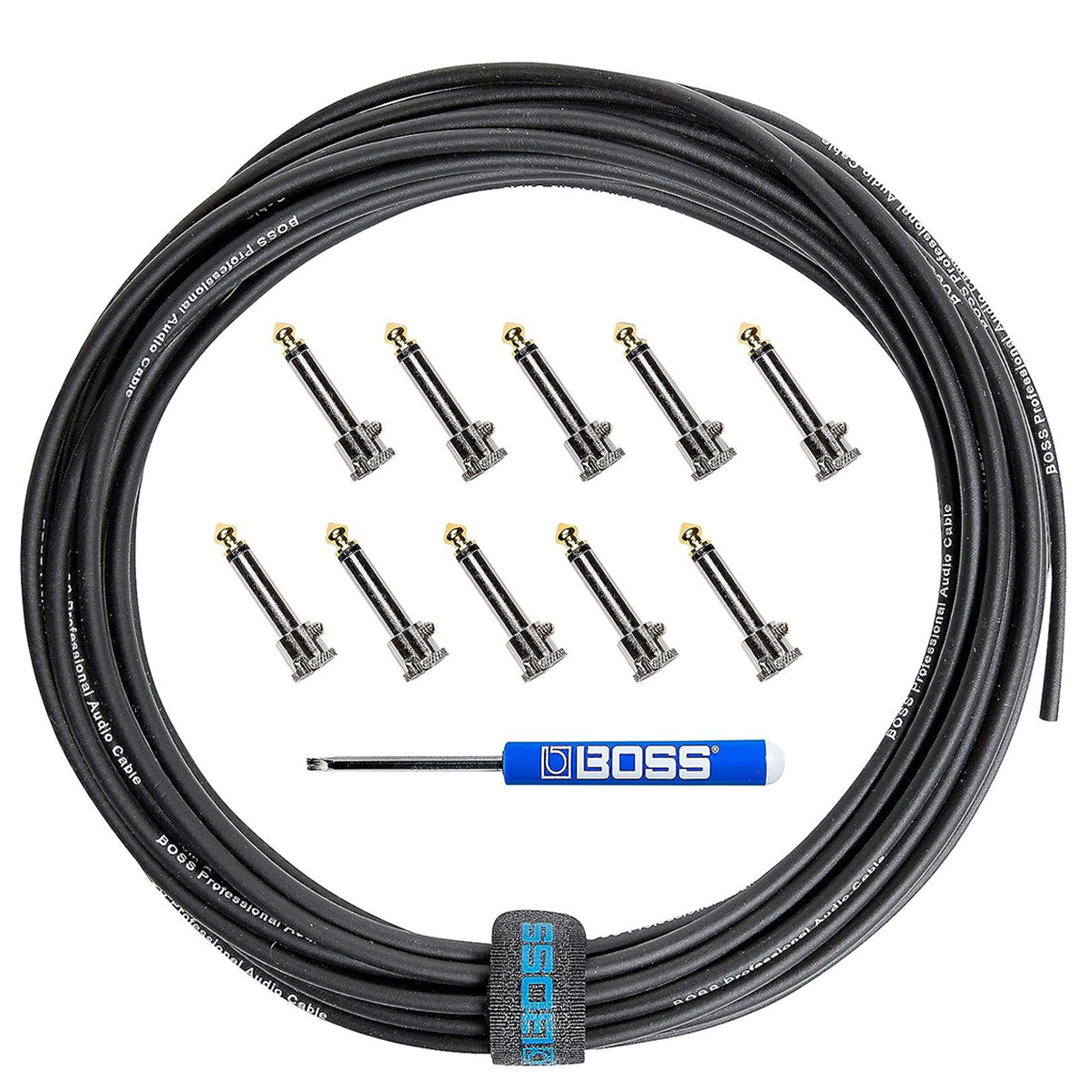 

Boss BOSS BCK-10 10' Solderless Pedalboard Cable Kit with 10 Connectors