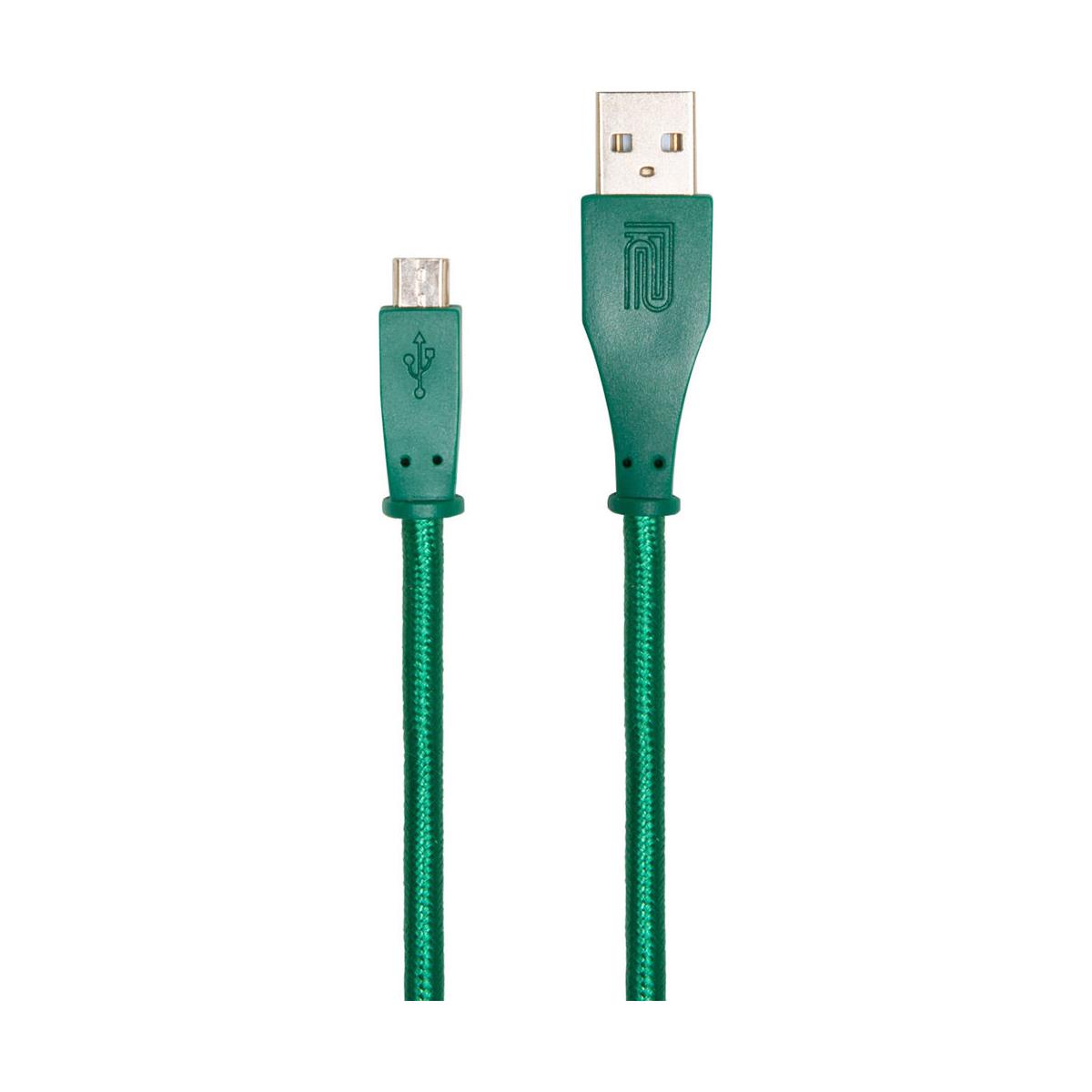 Соединительный кабель Roland 10 USB-A/Micro-USB, зеленая ткань #RCC-10-UAUM