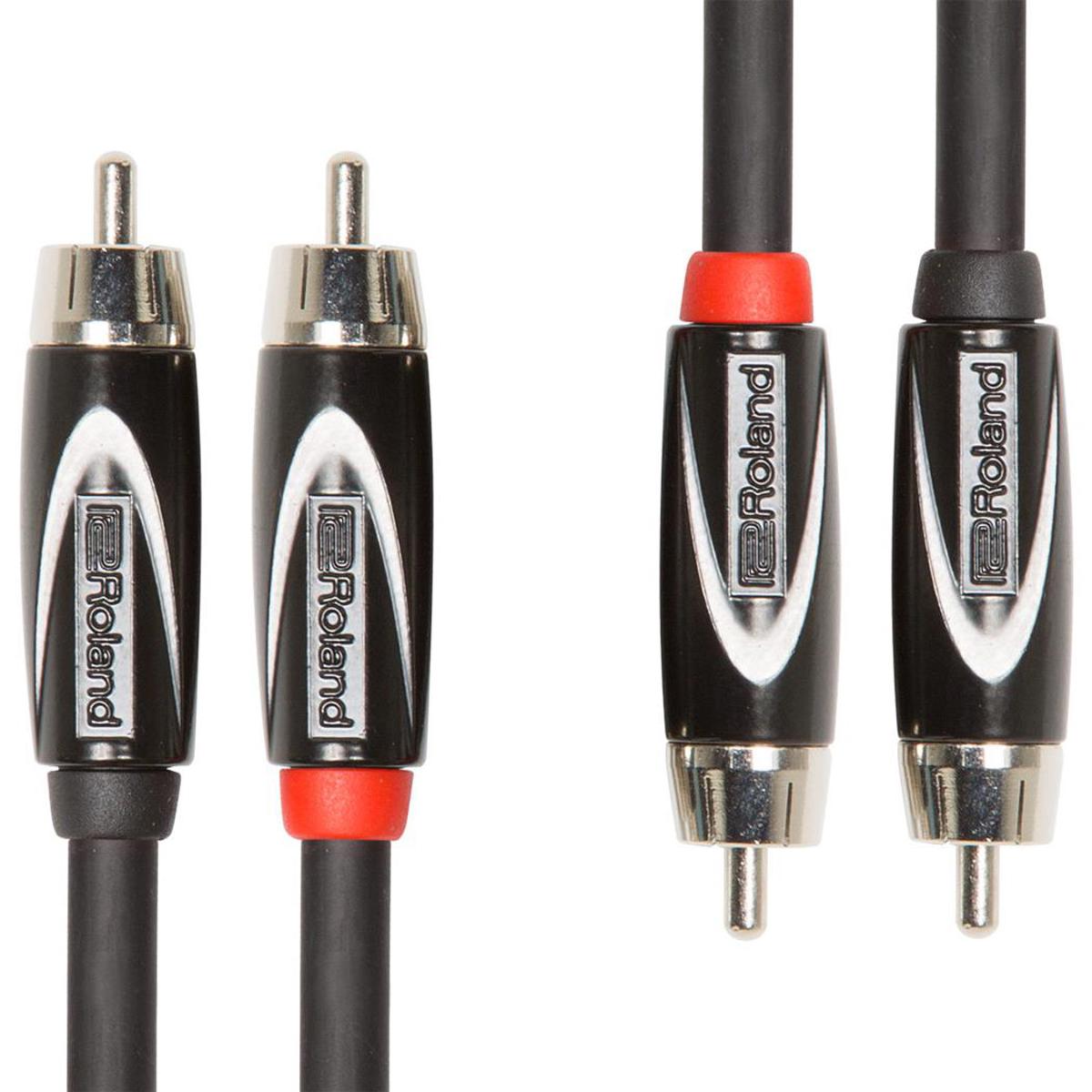 

Roland Black Series 15' Dual Interconnect Cable, RCA to RCA Connector