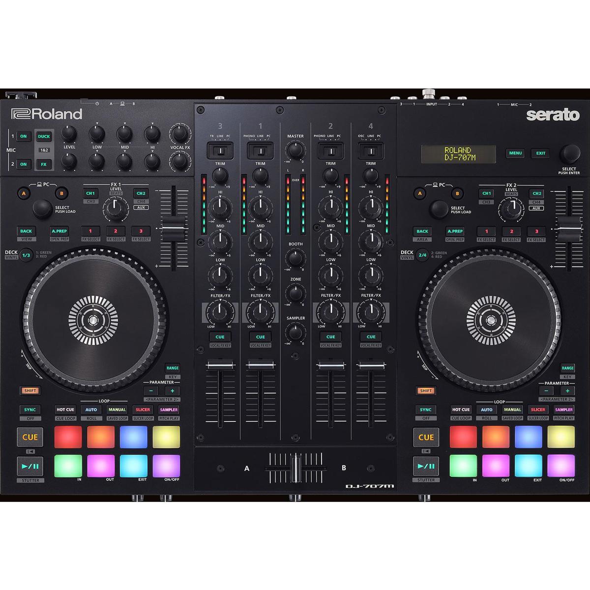 Image of Roland DJ-707M 4-Channel DJ Controller for Serato DJ