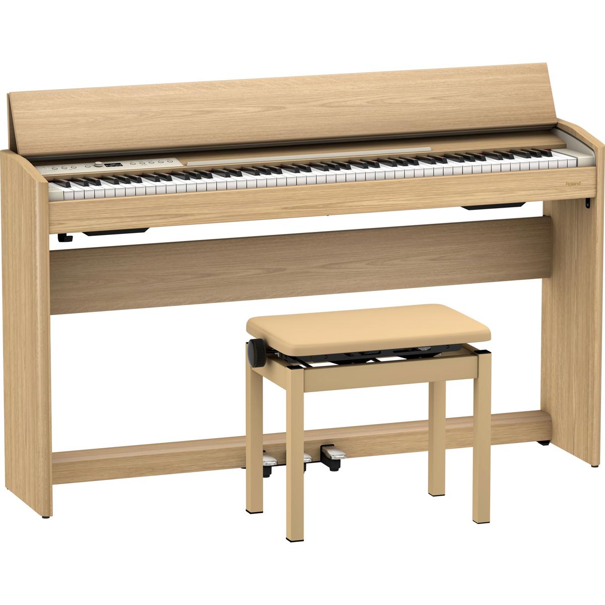 

Roland F701 88 Keys SuperNATURAL Streamlined Digital Piano, Light Oak