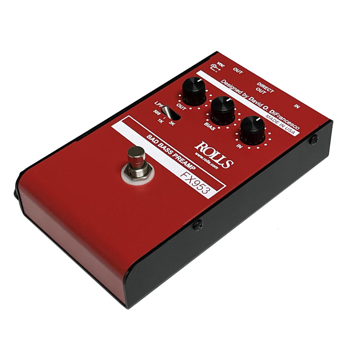 

Rolls FX953 Bad Bass Preamp Pedal, Red