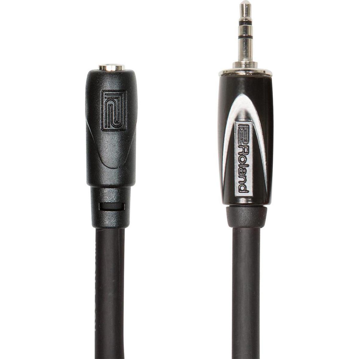 

Roland Black Series 25' Headphones Extension Cable w/1/8" TRS M to F Connector