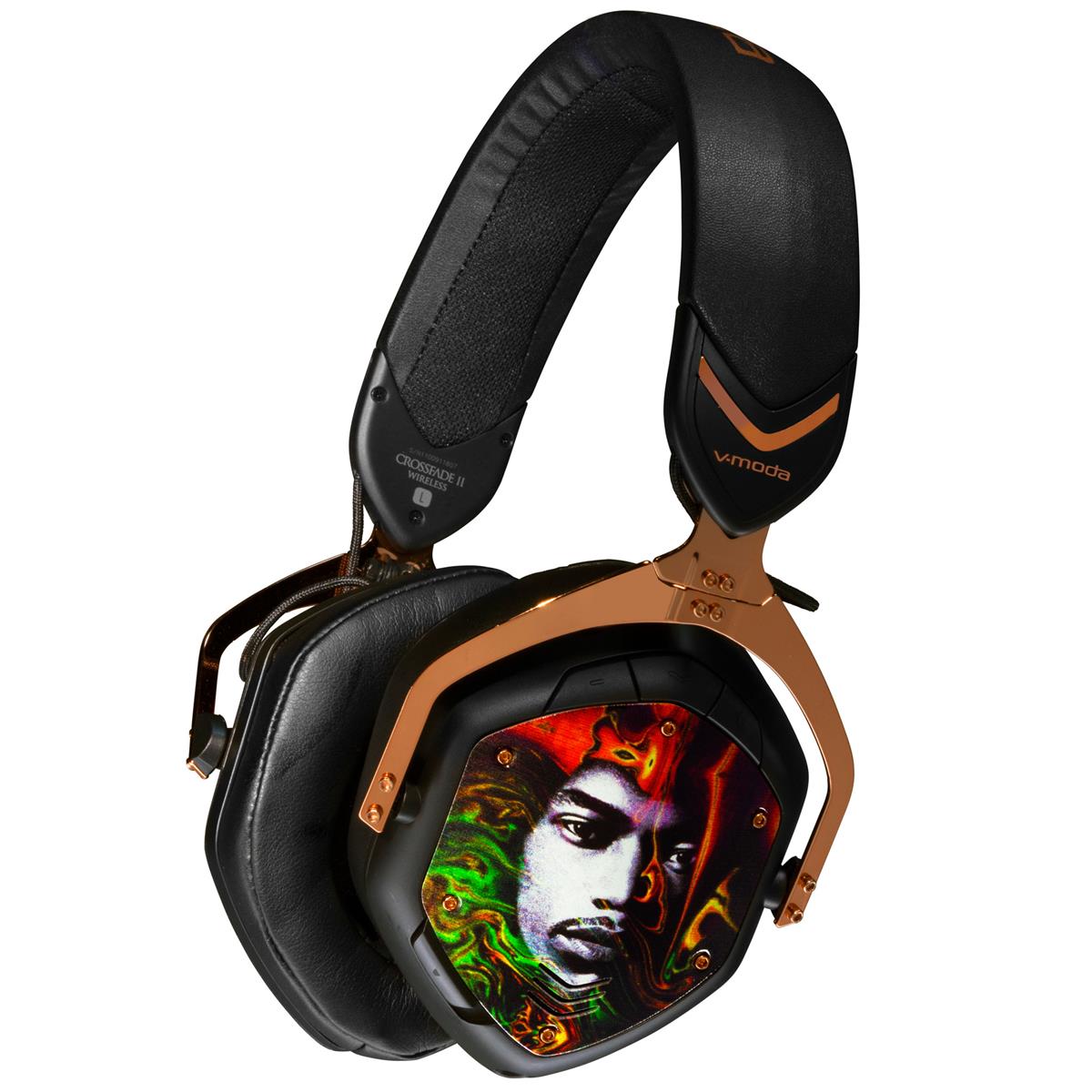 Image of V-MODA Crossfade 2 Wireless Over-Ear Headphones with Jimi Hendrix Image