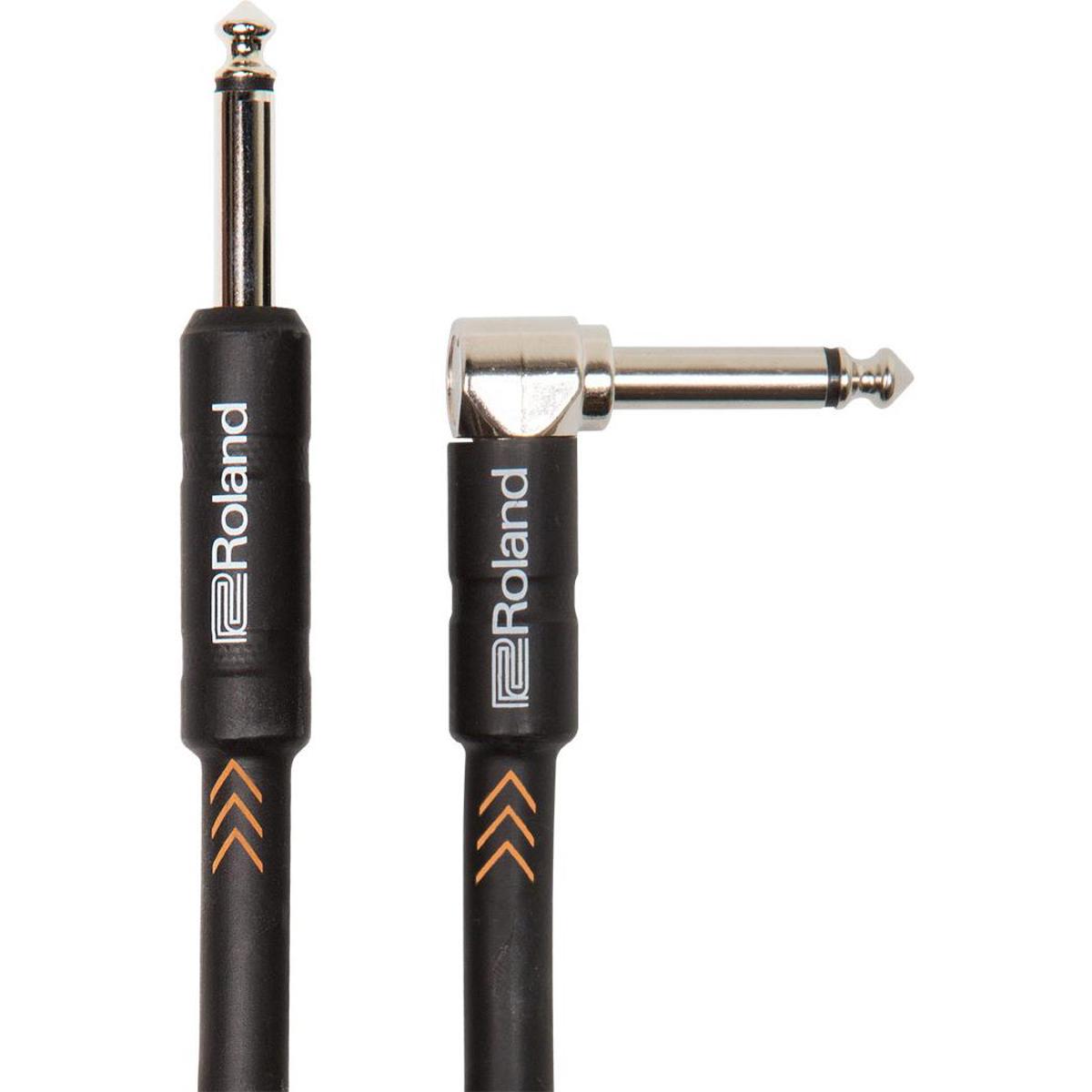 

Roland Black Series 5' Instrument Cable, Angled/Straight 1/4" Jack