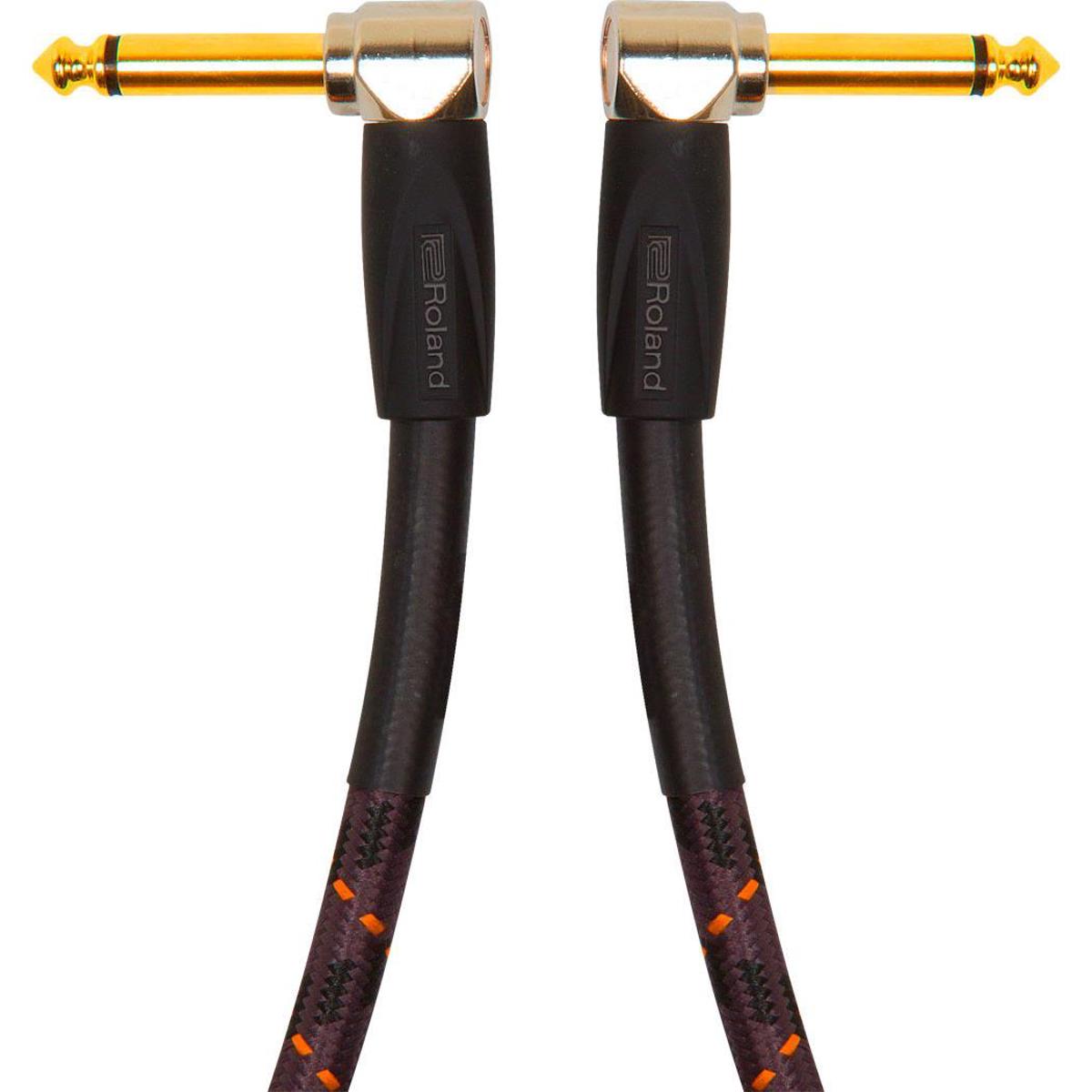 

Roland Gold Series 1' Instrument Cable, Angled 1/4" Jack