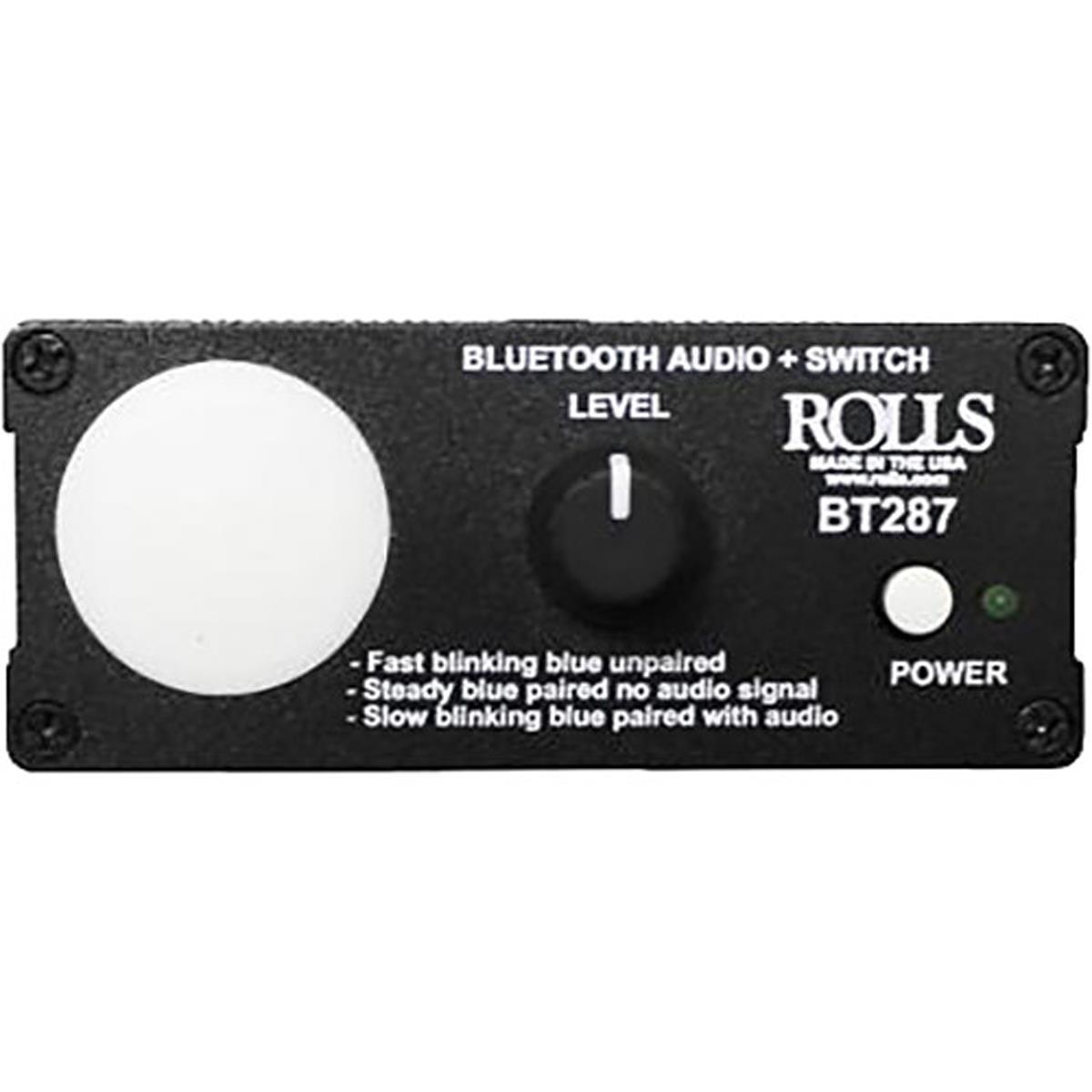 Image of Rolls BT287 Bluetooth Audio Adapter with Switch
