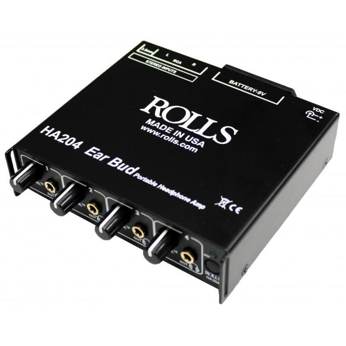 Image of Rolls HA204p Portable 4-Channel Battery Operated Headphone Amplifier