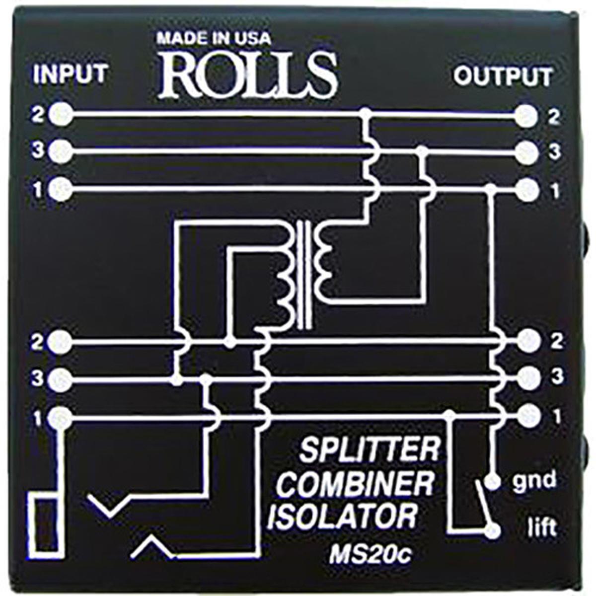 

Rolls MS20C Mic Splitter / Combiner / Isolator