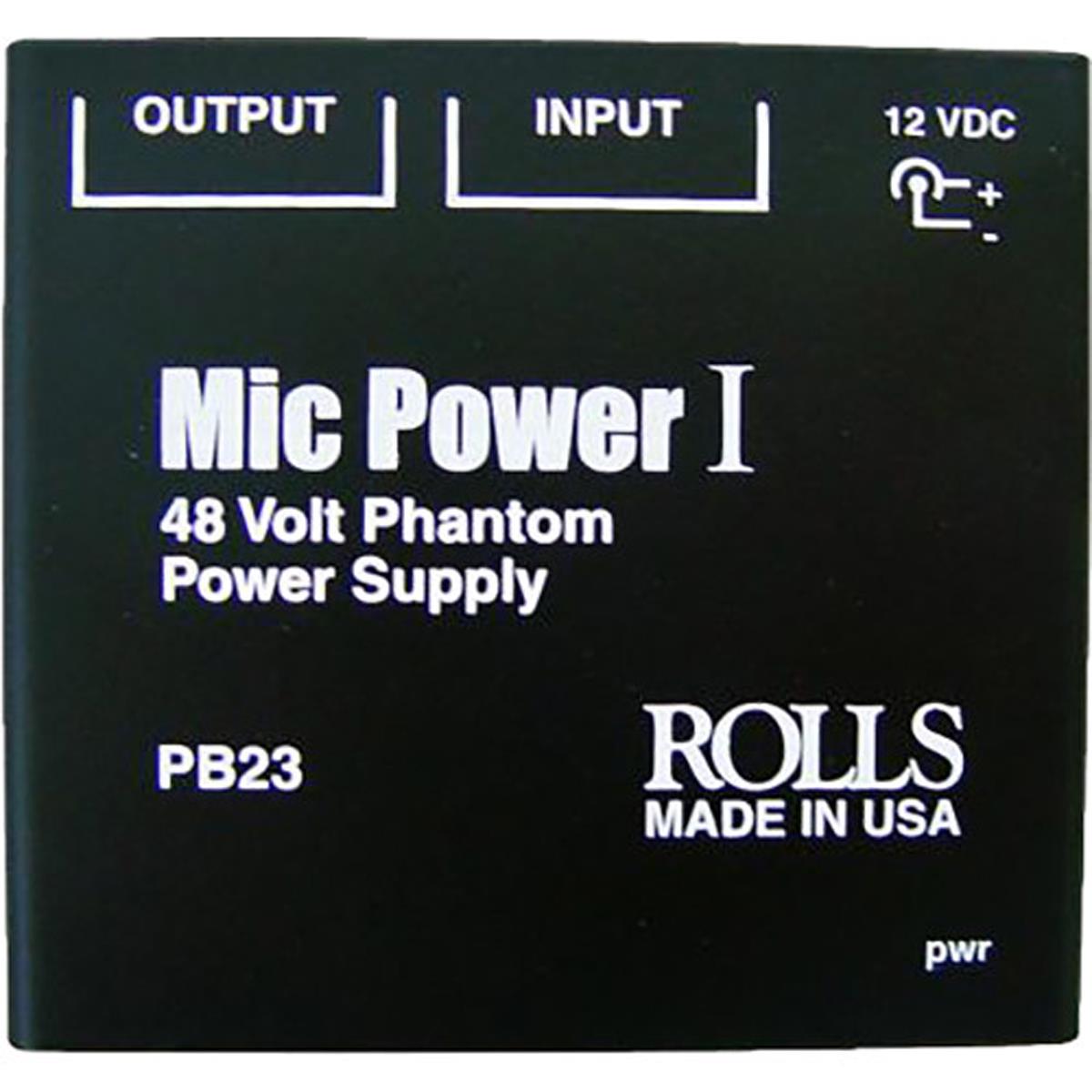 Image of Rolls PB23 Single Channel Phantom Power Adapter