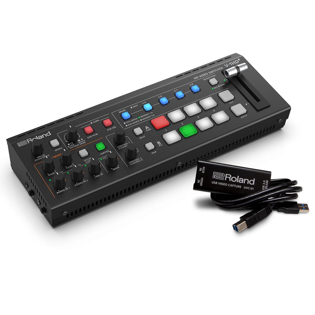 

Roland V-1HD+ STR Encoder Bundle with V-1HD+ Switcher, UVC-01 USB Video Capture