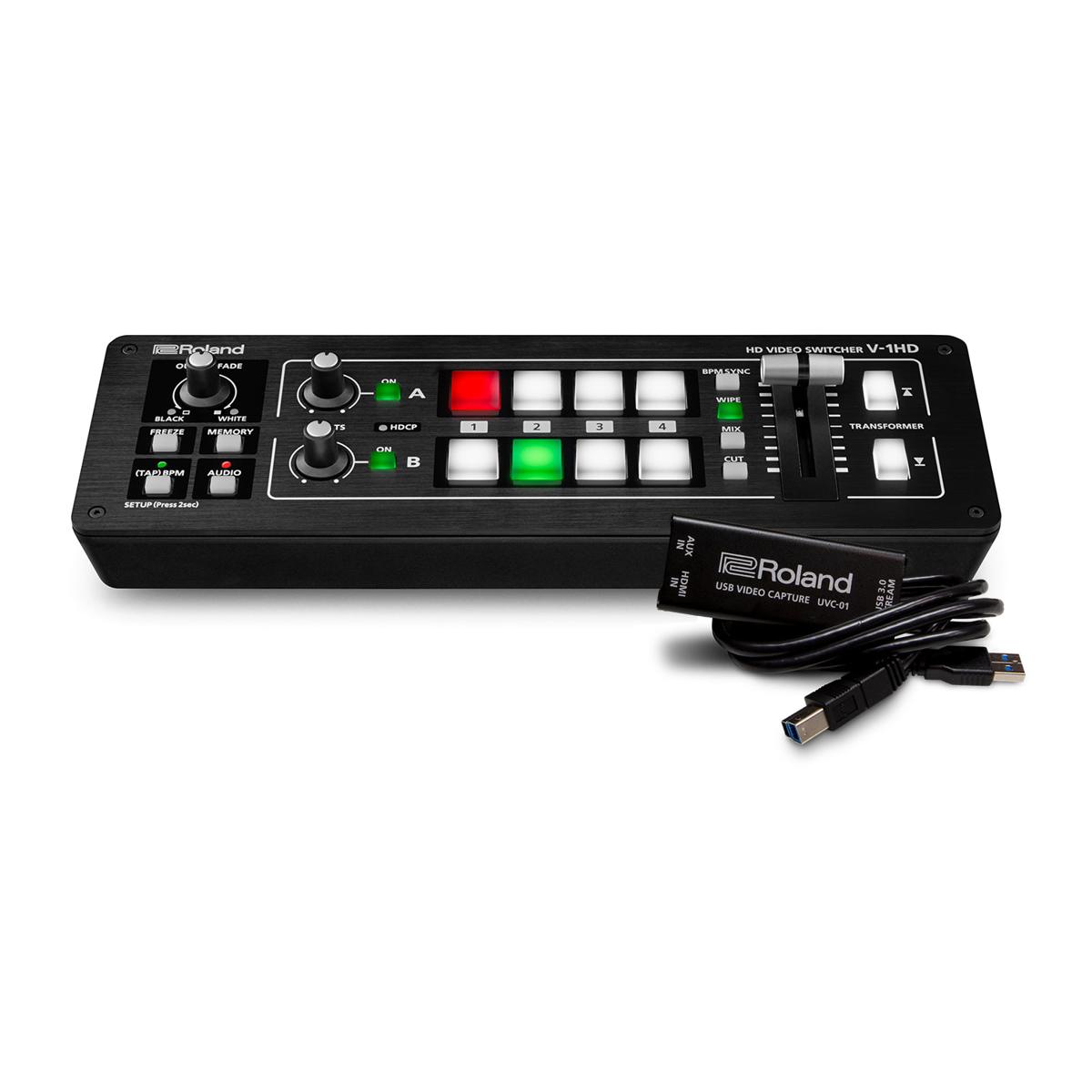 

Roland V-1HD STR Encoder Bundle with V-1HD Switcher, UVC-01 USB Video Capture