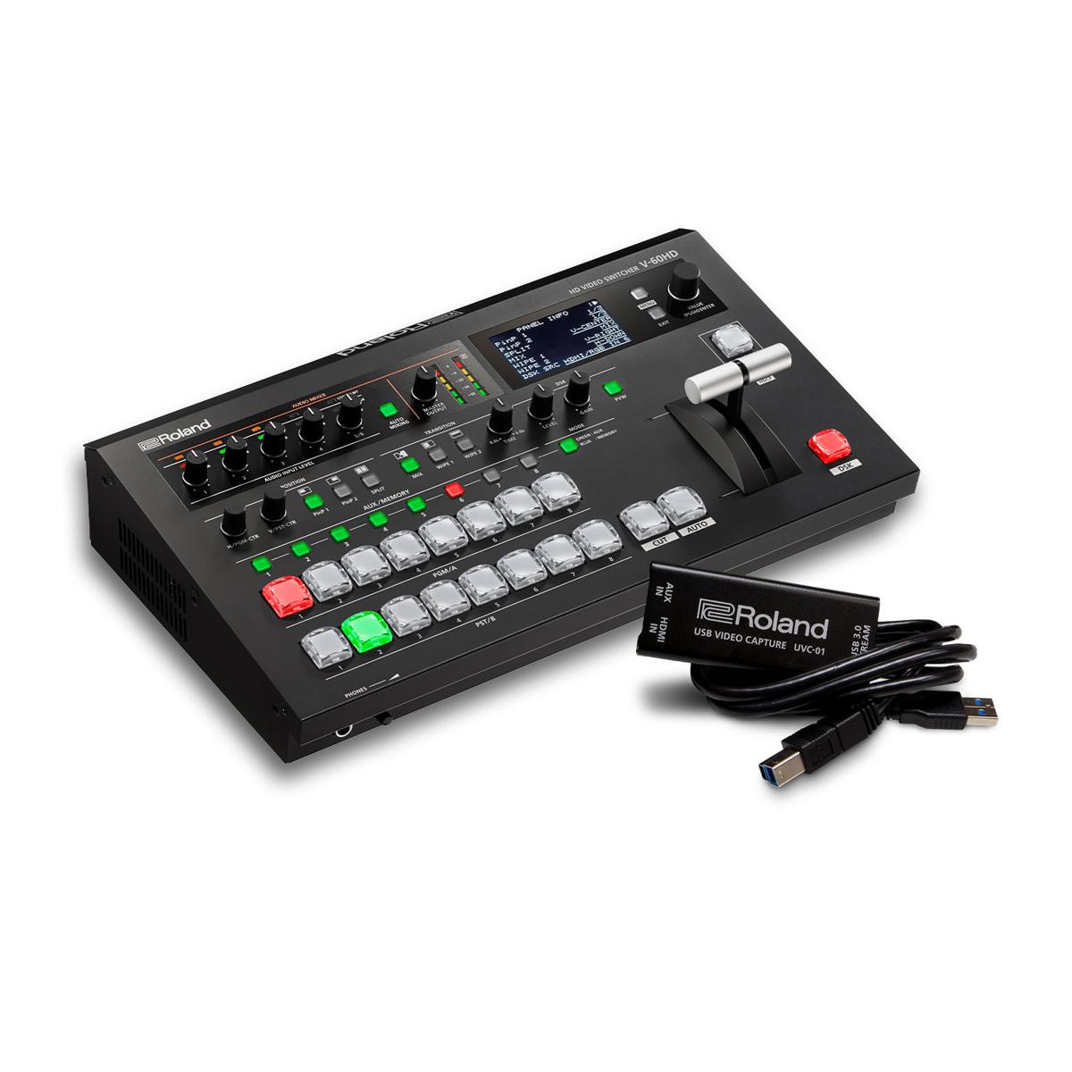 

Roland V-60HD STR Encoder Bundle with V-60HD Switcher, UVC-01 USB Video Capture