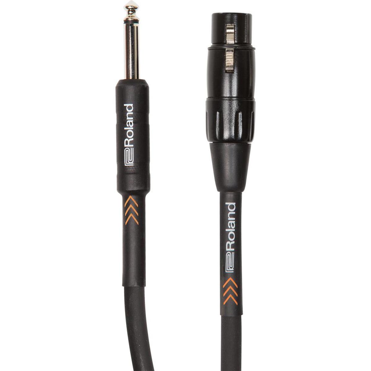 

Roland Black Series 20' HI Z Microphone Cable, XLR to 1/4" Connector