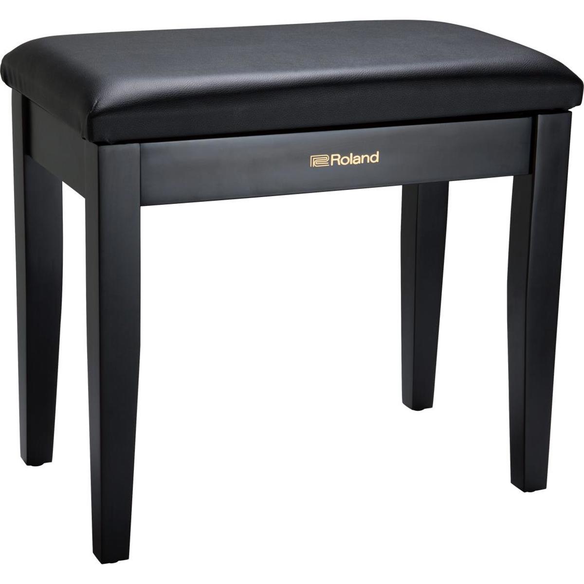 

Roland Piano Bench with Cushioned Seat and Storage Compartment, Satin Black