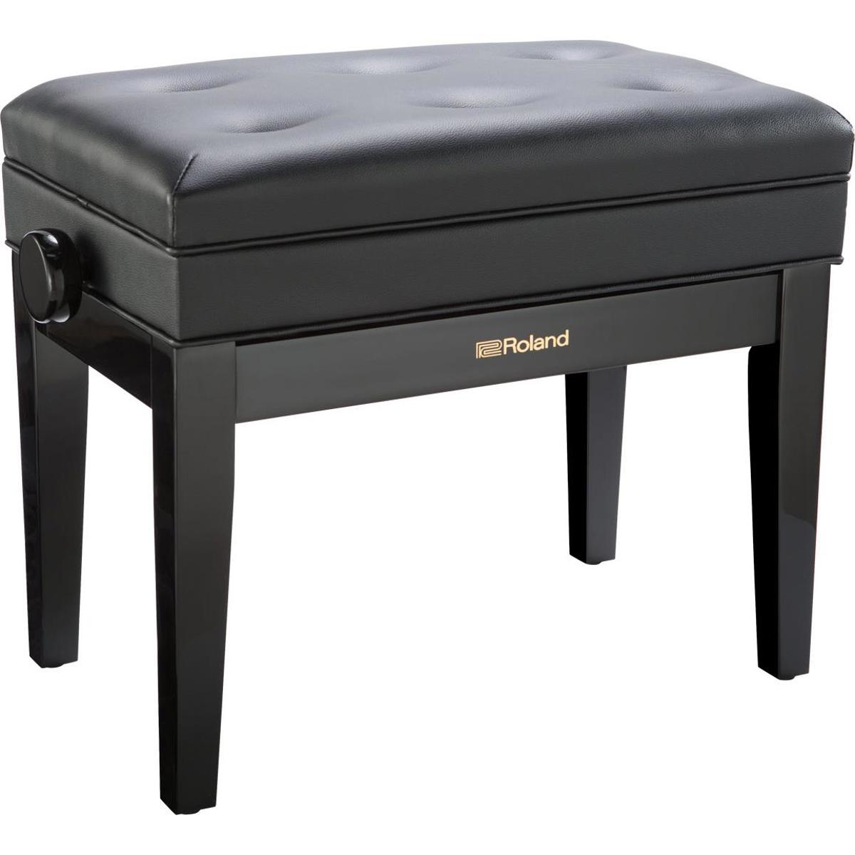 

Roland RPB-400 Piano Bench with Vinyl Seat & Storage Compartment, Polished Ebony