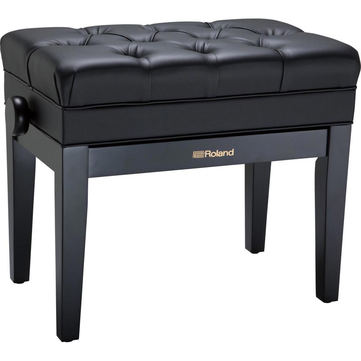 Image of Roland RPB-500 Piano Bench with Vinyl Seat &amp; Storage Compartment