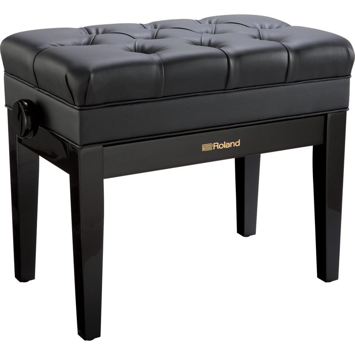 

Roland RPB-500 Piano Bench with Vinyl Seat & Storage Compartment, Polished Ebony