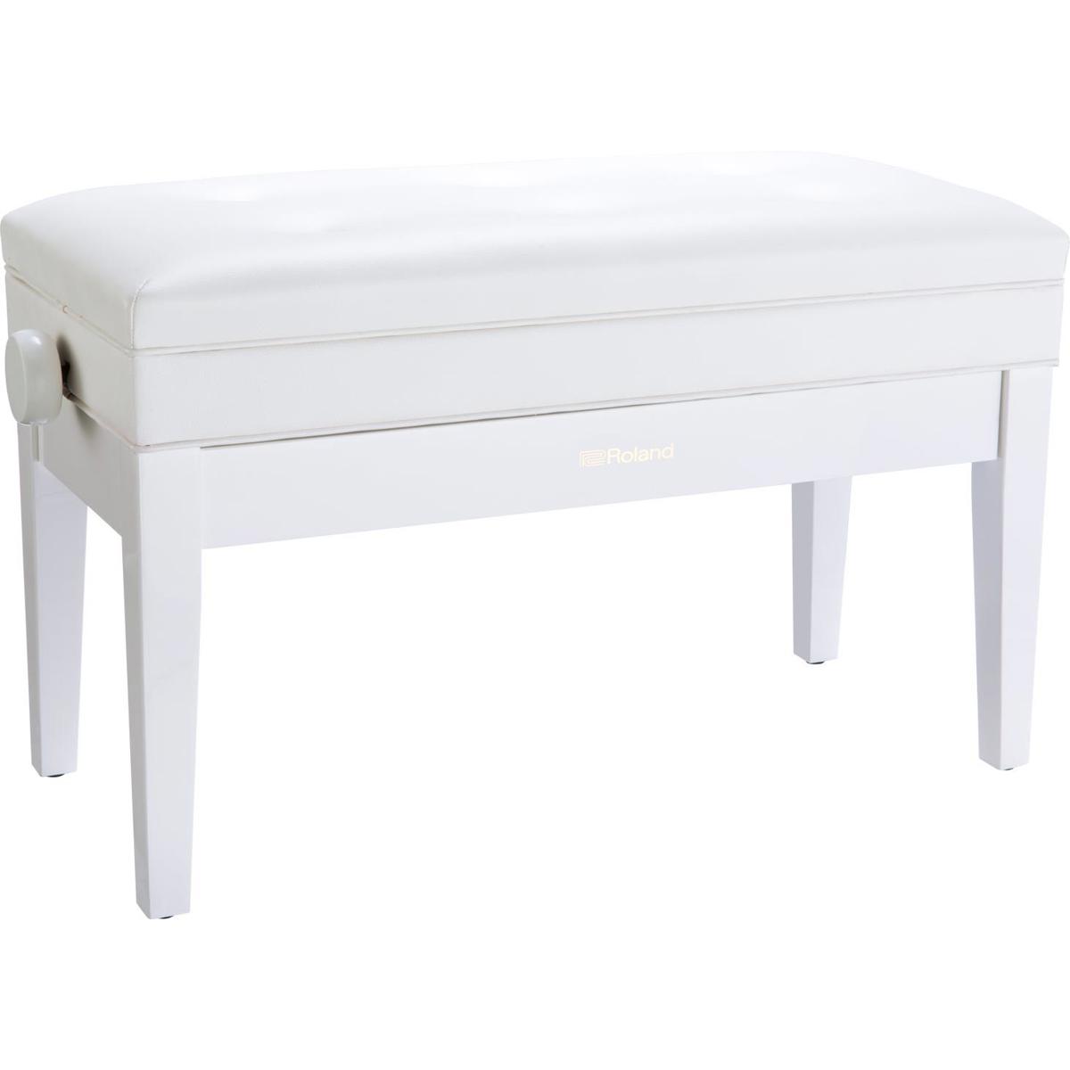 

Roland RPB-D400 Duet Size Piano Bench with Vinyl Seat, Polished White