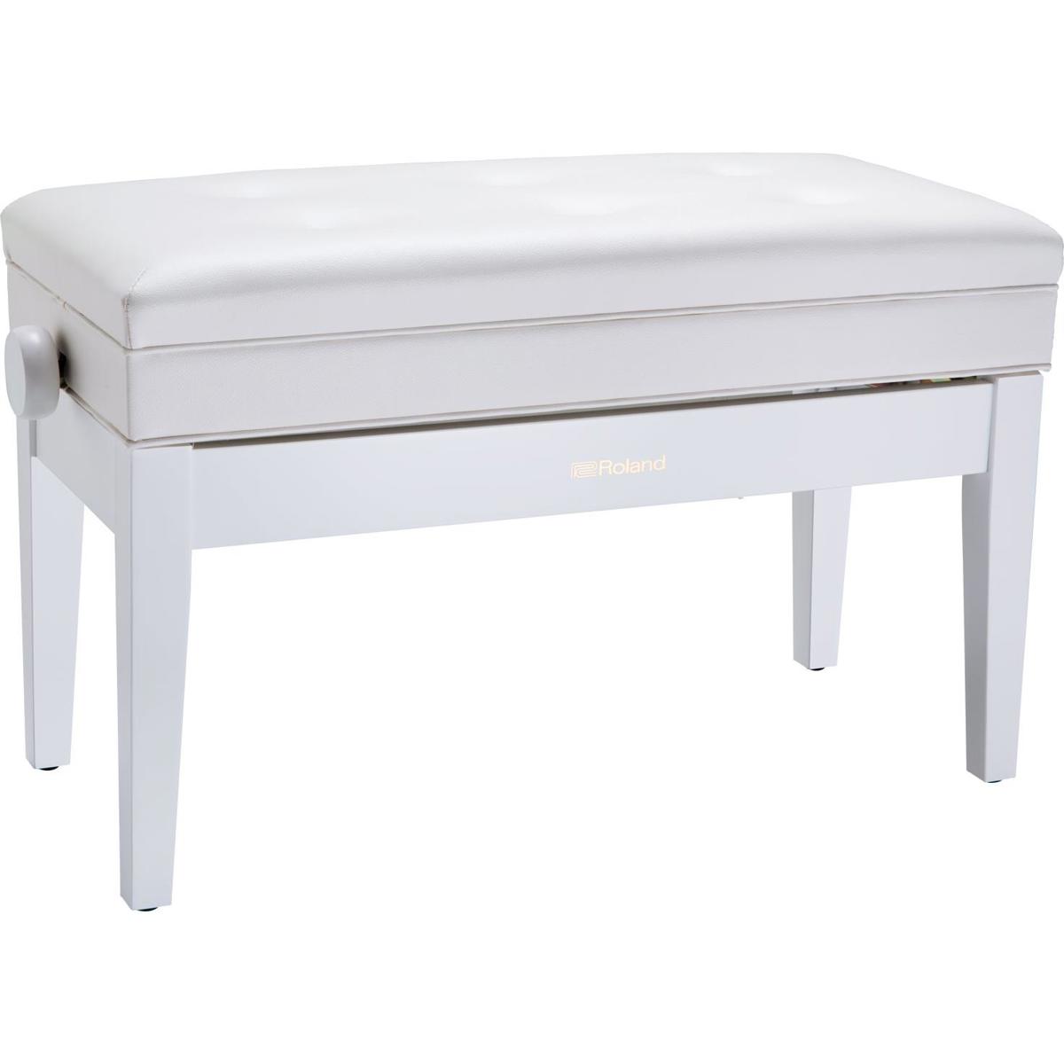 

Roland RPB-D400 Duet Size Piano Bench with Vinyl Seat, Satin White