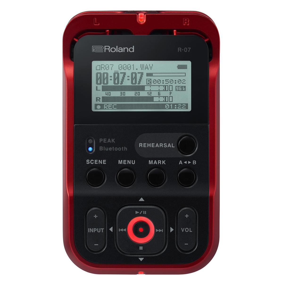 

Roland R-07 Portable High-Resolution Audio Recorder - Red