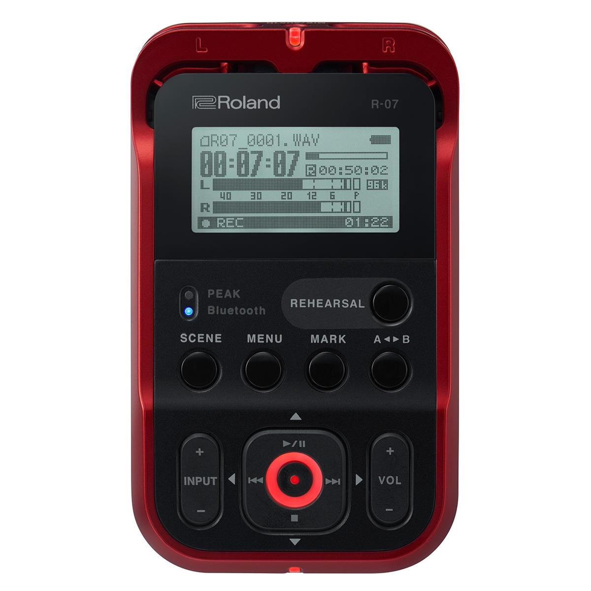 

Roland R-07 Portable High-Resolution Audio Recorder - Red