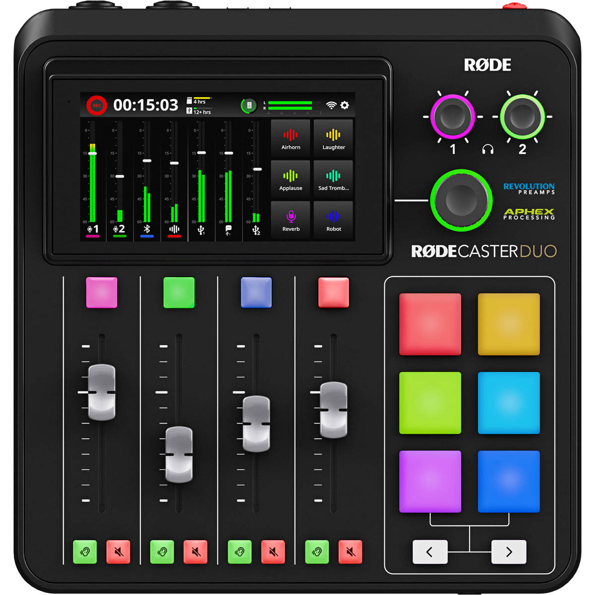 Rode RODECaster Duo Integrated Audio Production Studio, Black -  RCDUO