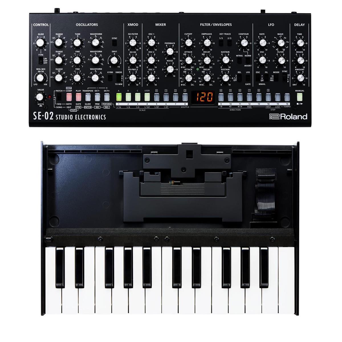 Image of Roland Boutique Designer Series SE-02 Analog Synthesizer w/K-25m Keyboard Unit