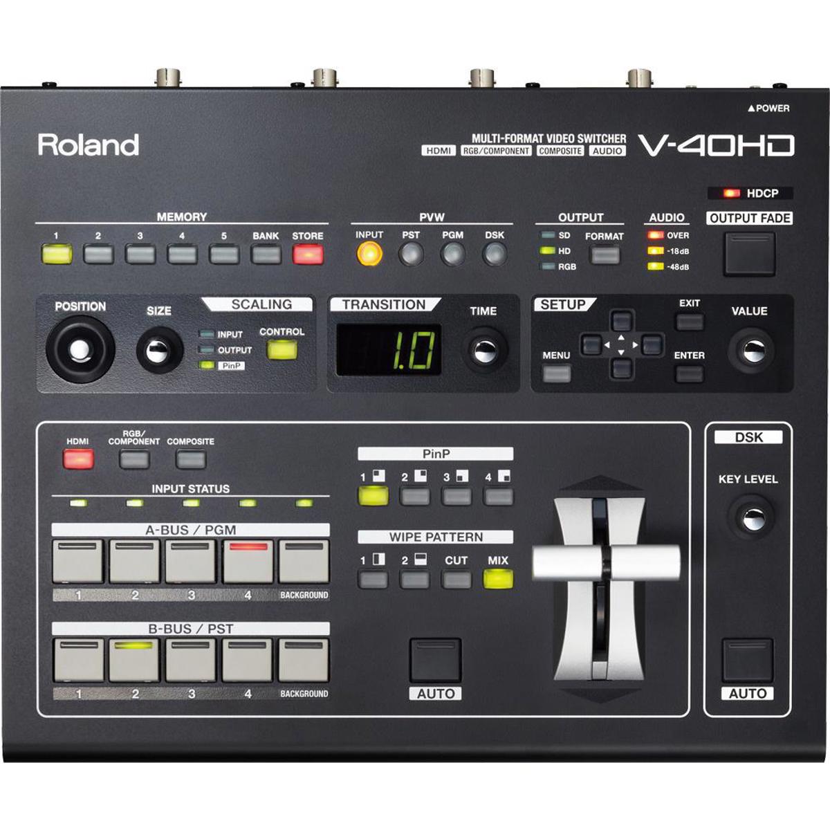 

Roland Multi-Format Video Switcher, 24 bits/48kHz Audio Processing