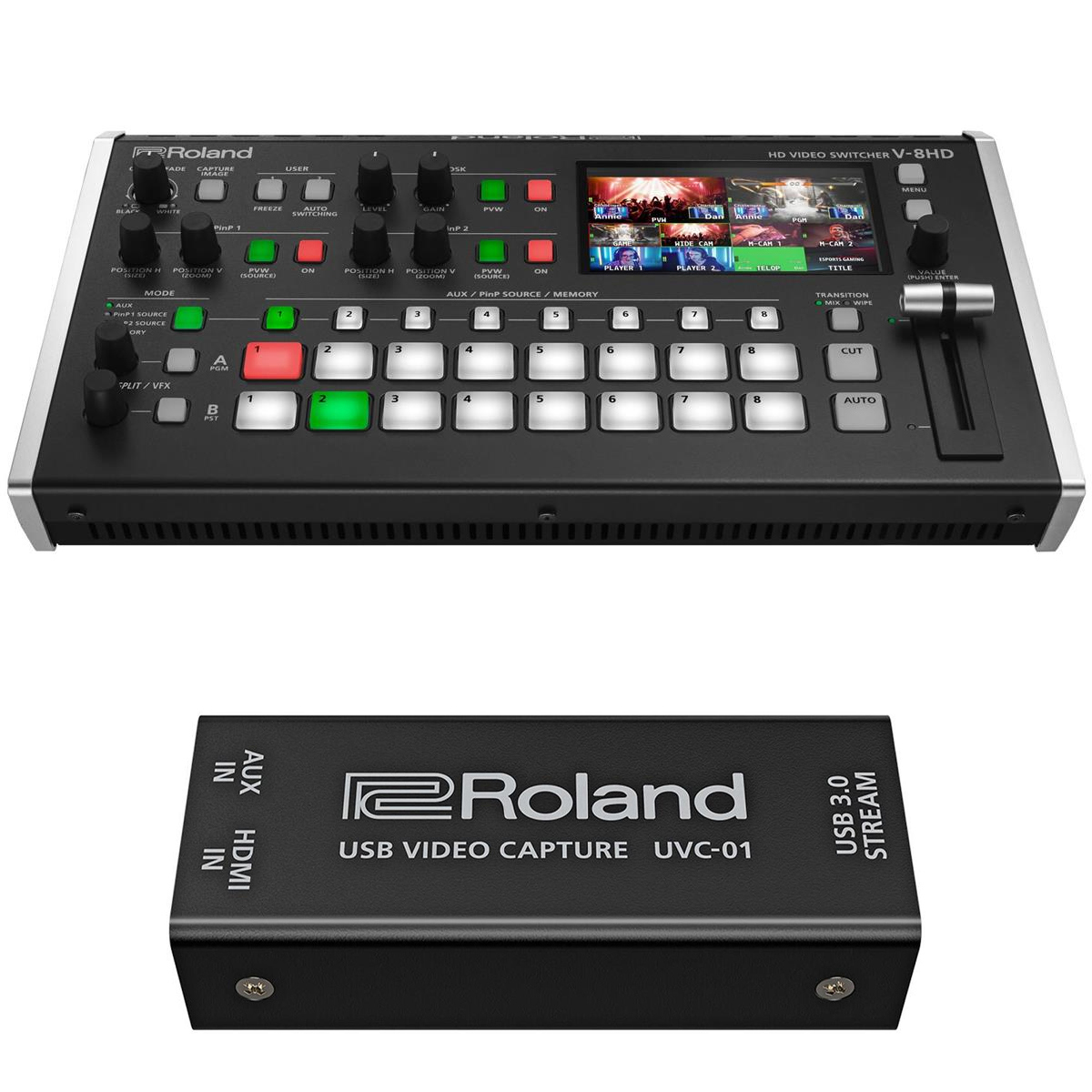 

Roland V-8HD 18-Channel HD Video Switcher with Video Capture Device