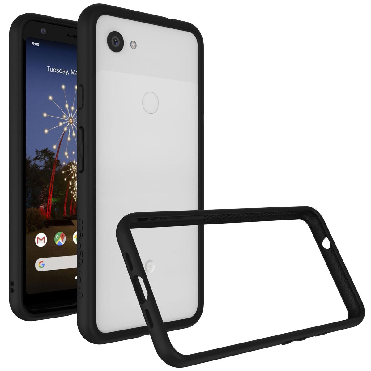 

RhinoShield CrashGuard Slim Impact Bumper Case for Google Pixel 3a XL, Black