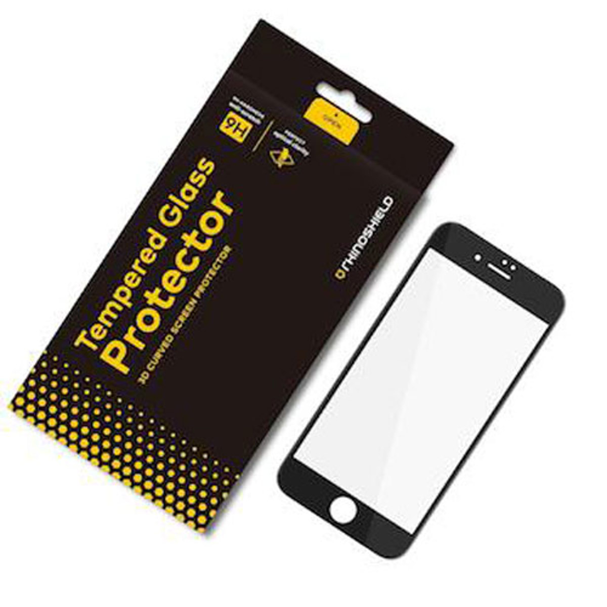 

RhinoShield 9H 3D Curved Edge To Edge Glass Screen Protectr f/iPhone7 Plus,Black