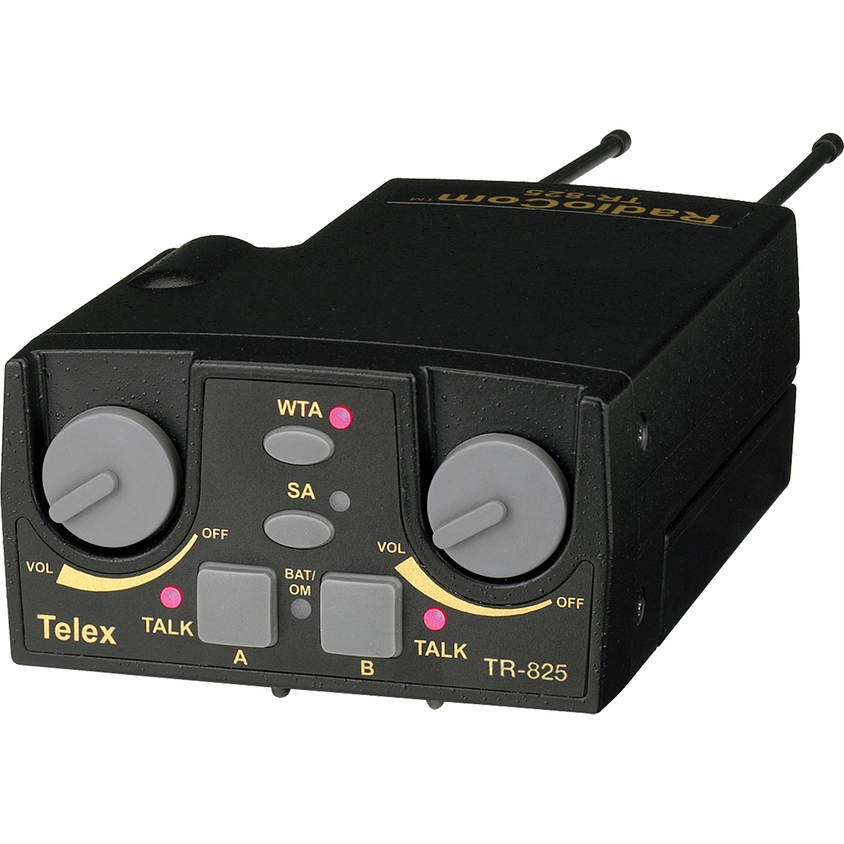 

RTS Intercom Systems RTS TR-825 2-Ch UHF Wireless Binaural Beltpack Transceiver w/A5F Jack, FD Band