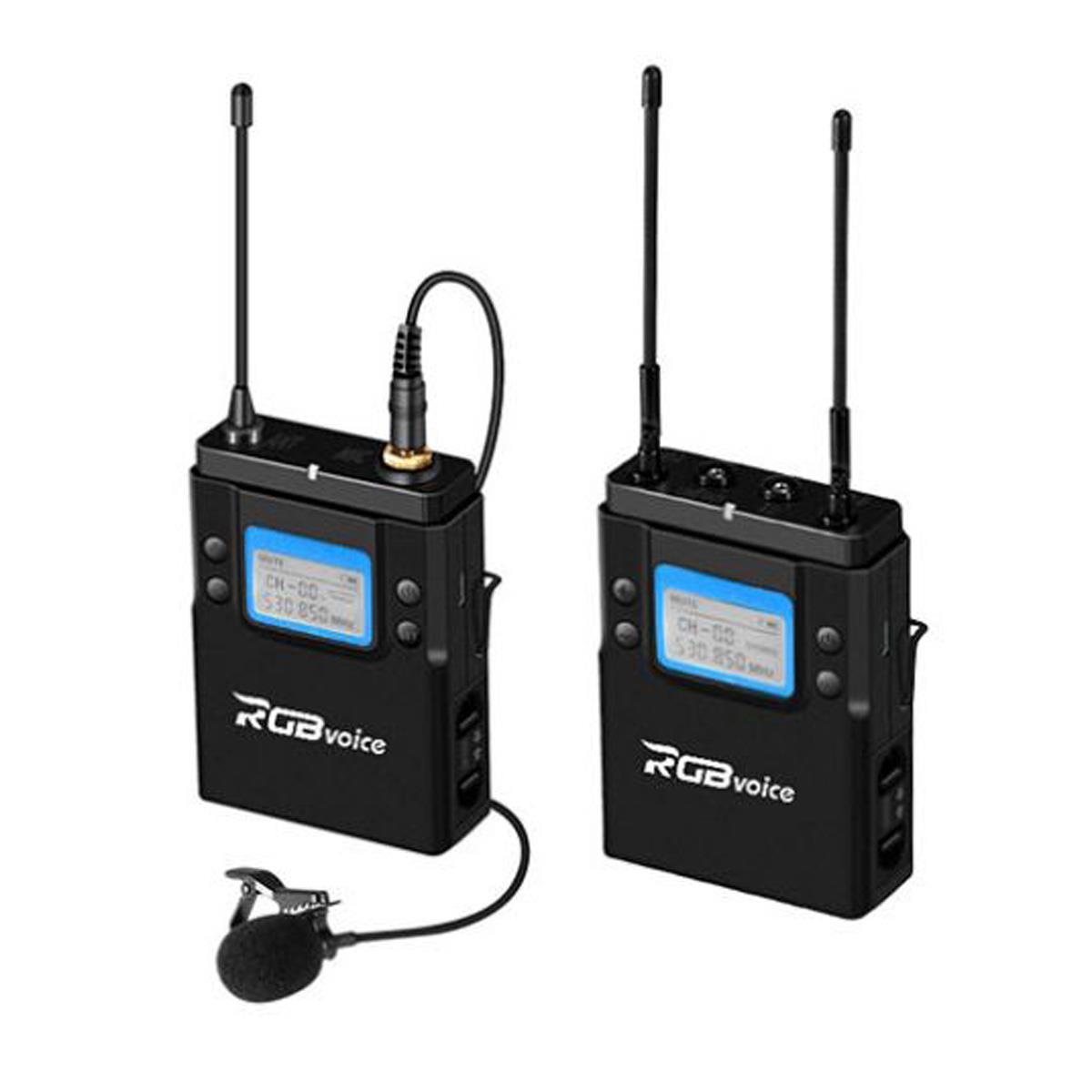 RGB Voice UC08A 1-Person UHF Wireless Lavalier Mic System for Camera, Smartphone -  RGBV-UC08A