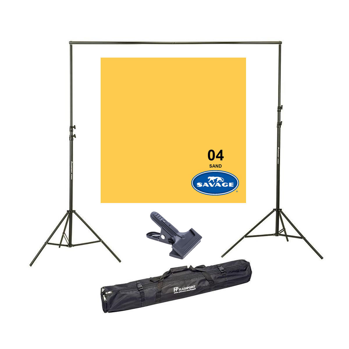 

Savage Widetone Seamless Background Paper 107"x150' Sand, #4 With 10' Support