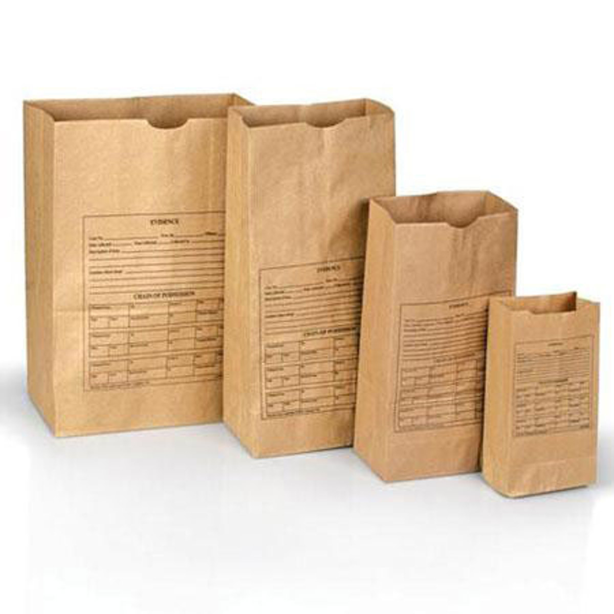 

Safariland Printed Paper Evidence Bags, Style 25, Pack of 100